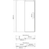 Душевая дверь WASSERKRAFT DINKEL 58R05 / ALME 15R05 58R05/15R05