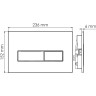 Кнопка смыва WASSERKRAFT MG03