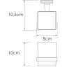 Подстаканник одинарный WASSERKRAFT TAUBER K-64428