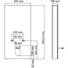 Пристенный модуль системы инсталляции для биде WASSERKRAFT NAAB 86BDT.050.WH 86BDT.050.WH AKCIYA