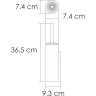 Щетка для унитаза подвесная WASSERKRAFT K-1087POLISHED BLACK K-1087PB