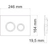 Система инсталляции для унитазов WASSERKRAFT ABENS 20TLT.010.ME.BL.WH01