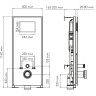 Система инсталляции для унитазов WASSERKRAFT ABENS 20TLT.010.ME.BL.WH04