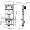 Система инсталляции для унитазов WASSERKRAFT ALLER 10TLT.010.ME.MB01