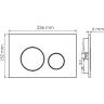 Система инсталляции для унитазов WASSERKRAFT GLAN 66TLT.010.ME.BL.WH02