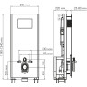 Система инсталляции для унитазов WASSERKRAFT GLAN 66TLT.010.ME.WH.PB04