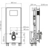 Система инсталляции для унитазов WASSERKRAFT GLAN 66TLT.010.ME.WH.RG04