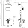 Система инсталляции для унитазов WASSERKRAFT SALM 27TLT.010.ME.WH.PG02