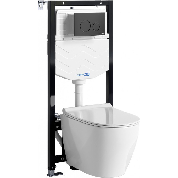 Система инсталляции с унитазом WASSERKRAFT ALLER 10TLT.010.ME.MB02.H002