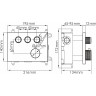 Термостатический смеситель для ванны и душа WASSERKRAFT WERN 4258 THERMO