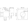 Встраиваемый комплект для душа WASSERKRAFT A4248.097.121.275.100.276 Thermo